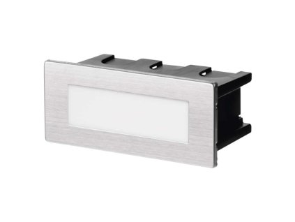 LED orientační vestavné svítidlo 123×53, 1,5W tep. bílá IP65