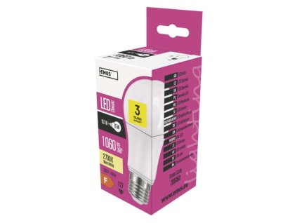 LED žárovka Classic A60 / E27 / 10,7 W (75 W) / 1 060 lm / teplá bílá