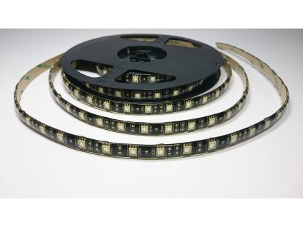 LED pásek ČERNÁ PCB 5050 12V 60led/m ORANŽOVÝ IP67 Záruka tři roky SIKOV