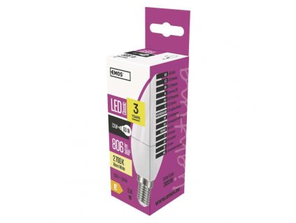 LED žárovka Classic svíčka / E14 / 7,3 W (60 W) / 806 lm / teplá bílá