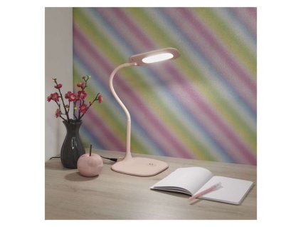 LED stolní lampa STELLA, růžová