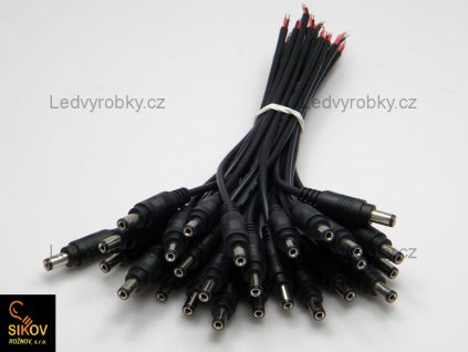 Konektor jack kolík 2,1 na kabelu, pro jednobarevný LED pásek