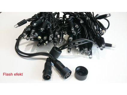 PROFI LED vánoční řetěz Studená Bílá, 10m, 100LED, IP67, FLASH EFEKT 93992