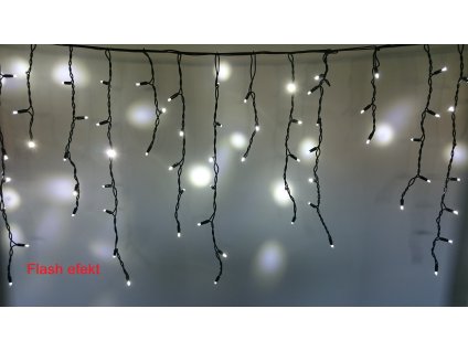 PROFI LED vánoční krápníky Studená Bílá, 3m, 150 LED, IP67, FLASH EFEKT 93990