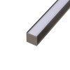 LED profil N12B - nástěnný bronzový - Profil bez krytu 2m