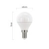 LED žárovka Classic Mini Globe / E14 / 5 W (40 W) / 470 lm / teplá bílá