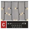 Standard LED spojovací vánoční řetěz – záclona, 1x2 m, venkovní, teplá bílá