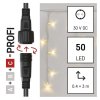 Profi LED spojovací řetěz bílý – rampouchy, 3 m, venkovní, teplá bílá