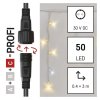 Profi LED spojovací řetěz blikající bílý – rampouchy, 3 m, venkovní, teplá/studená bílá