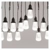 LED světelný řetěz – 16x párty žárovky čiré, 7,6 m, venkovní i vnitřní, teplá bílá