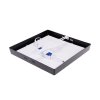 BPS24 LED panel 24W přisazený černý čtverec - Teplá bílá
