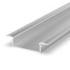 LED profil P14-1 stříbrný vestavný - Profil bez krytu 2m