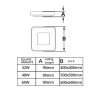 LED svítidlo ZULU 32W CCT hranaté bílé stropní - LED svítidlo ZULU 32W CCT hranaté bílé stropní