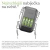 Ultra-rychlá nabíječka baterií GP Charge 10 S491 + 4× AA