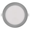 LED vestavné svítidlo NEXXO, kruhové, stříbrné, 12,5W, se změnou CCT