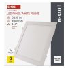LED vestavné svítidlo NEXXO, čtvercové, bílé, 25W, neutrální bílá