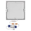 LED vestavné svítidlo NEXXO, čtvercové, stříbrné, 18W, se změnou CCT
