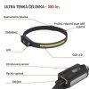 COB LED nabíjecí čelovka P3541, 380 lm, 30 m, Li-Pol 1200 mAh