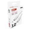 Nabíjecí a datový kabel USB-C 2.0 / USB-C 2.0, 1 m, bílý