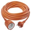 Dvoužilový pohyblivý přívod 20 m / 1 zásuvka / oranžový / PVC / 230 V / 1,5 mm2