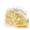 LED vánoční nano řetěz – rampouchy, 2,9 m, venkovní i vnitřní, teplá bílá, programy