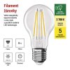 LED žárovka Filament A60 A CLASS/ E27 / 5 W (75 W) / 1 060 lm / teplá bílá