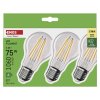 LED žárovka Filament A60 A CLASS/ E27 / 5 W (75 W) / 1 060 lm / teplá bílá