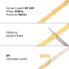 COB LED pásek 24WIDE25 vnitřní záruka 3 roky - Teplá bílá
