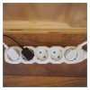 Prodlužovací kabel 1,5 m / 5 zásuvek / bílý / PVC / 1,5 mm2