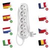Prodlužovací kabel 1,5 m / 5 zásuvek / bílý / PVC / 1,5 mm2