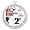 Prodlužovací kabel 2 m / 1 zásuvky / bílý / PVC / 1 mm2