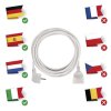 Prodlužovací kabel 7 m / 1 zásuvka / bílý / PVC / 1,5 mm2
