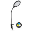 LIPA LED stmív. stolní lampa 10W,500lm,CCT,černá