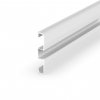 LED profil soklový P15-1 bílý - Profil bez krytu 1m
