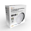 Solight LED venkovní osvětlení se senzorem a nastavitelnou CCT, 18W, 1800lm, 22cm, 2v1 - bílý a černý kryt