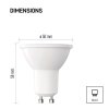 LED žárovka Classic MR16 / GU10 / 4 W (39 W) / 450 lm / neutrální bílá
