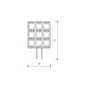 LEDMED KAPSULE 120 světelný zdroj 9LED 12V 2W G4  studená bílá