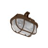 OVAL PLAST přisazené nástěnné svítidlo 60W  hnědá, transp.