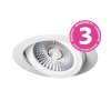 Výklopný LED podhled VP COB bodovka 6W, kulatý bílý - teplá bílá