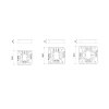 Vestavné/přisazené LED svítidlo 24W DOWNLIGHT SQUARE IP66 - teplá bílá