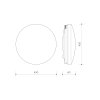Přisazené stmívatelné LED svítidlo 35W PLAFON CIRCLE DIM CCT - LEDMED