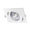 Výklopný LED podhled VP COB bodovka 18W, hranatý bílý - teplá bílá
