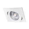 Výklopný LED podhled VP COB bodovka 18W, hranatý bílý - teplá bílá