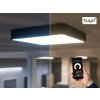 Přisazené chytré LED svítidlo VERONA SQUARE SMART Tuya Wifi, černá