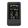 Solight meteostanice, barevný LCD, vnitřní/venkovní teplota a vlhkost, tlak, RCC, černá