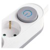 Prodlužovací kabel 3 m / 5 zásuvky / s vypínačem / bílý / 1× USB-A + 1× USB-C / 1,5 mm2