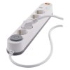 Prodlužovací kabel 3 m / 5 zásuvky / s vypínačem / bílý / 1× USB-A + 1× USB-C / 1,5 mm2