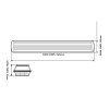 Trubicové svítidlo pro LED KAPAL 258PS 150cm - Trubicové svítidlo pro LED KAPAL 258PS 150cm