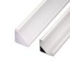 LED profil R6W bílý rohový 16*16 - Profil bez krytu 2m