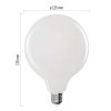 LED žárovka Filament G125 / E27 / 11 W (100 W) / 1521 lm / teplá bílá